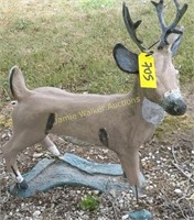 Concrete Deer Yard Ornament With Damage To Legs.