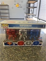 Funko Pop Superman 3-Pack 2018 Fall Convention