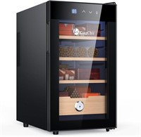 KingChii 48L Cigar Humidor Cabinet  4 Layers