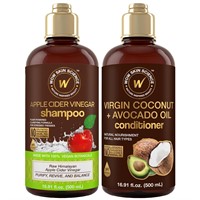 2 Pack Apple Cider Vinegar Shampoo & Conditioner