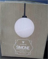 2 Simone Pendant Lights $200