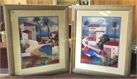 LOT 2 LARGE FRAMED ART (MILAN)