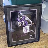 Eric Weddle Ravens Signed Framed Print