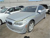 2013 BMW 528i WBAXG5C59DDY31720 Silver