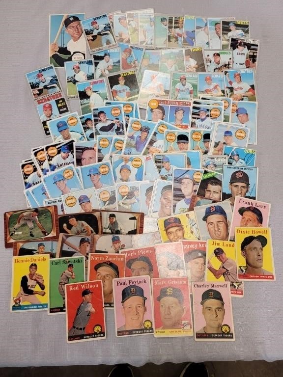Large Lot Of Old Baseball Cards- 1950's