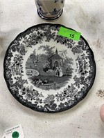 VTG SPODE CHINA PORCELAIN PLATE THE OSTRICH HOUSE