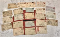 Prepaid Antique International Postcards