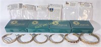(6) Sergio Lub Handcrafted Copper Bracelets