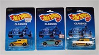 3) VINTAGE HOT WHEELS CLASSICS BW NIP - CHEVY