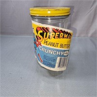 Vintage Superman Peanut Butter Jar