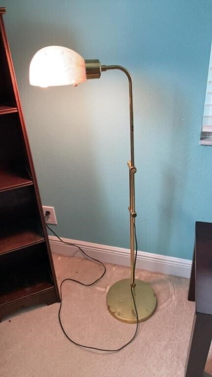 Brass floor lamp