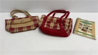 (2) Longaberger purses, used condition, Fifth