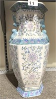 VASE WITH BIRDS ON SIDE 14" H