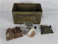 Military Ammo Can W/ Pouches & Straps