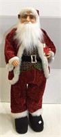 Holiday Santa Claus measuring 28 inches tall.