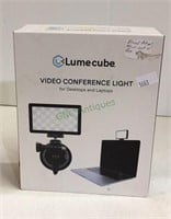 Lumecube video conference light for desktops and