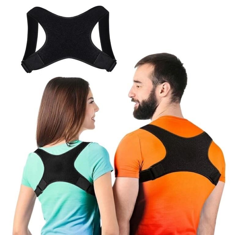 (1 pcs - one size - black) Posture Corrector for