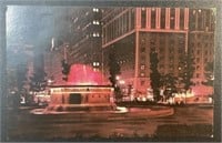 Vintage Grand Circus Park Fountain RPPC Postcard
