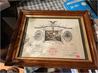 Betsy Ross 1899 Certificate