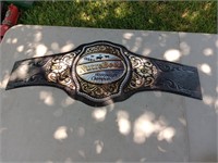 Nutrebeef heavyweight champion tin sign 33.5" wide