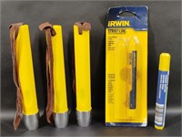 3 Lumber Crayon Holders, Irwin Yellow Crayons