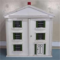 C. 1950's 3-Story Colonial Dollhouse