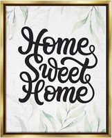 16"x20" Sweet Home Bold Retro Wall Art