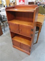 SOLID WOOD 4 DOOR RADIO CABINET - NO RADIO