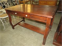 SOLID WOOD 1 DRAWER LIBRARY TABLE