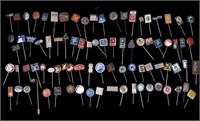 85 Vintage Foreign Hat Pins/Stick Pins