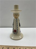 WELLER CANDLE HOLDER BEADS & ROSES