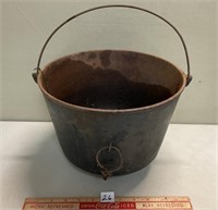 AWESOME ANTIQUE CAST IRON BUCKET