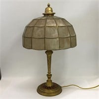 Louis C. Tiffany Lamp With Kapa Shell Shade