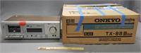 Akai Cassette Deck & Onkyo Tuner Amplifier