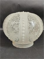 Frosted Intricate Scroll Design Lamp Shade Bulb