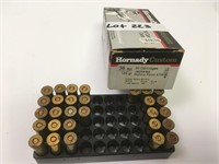 18 rounds + brass of Hornady 38 Special Rounds