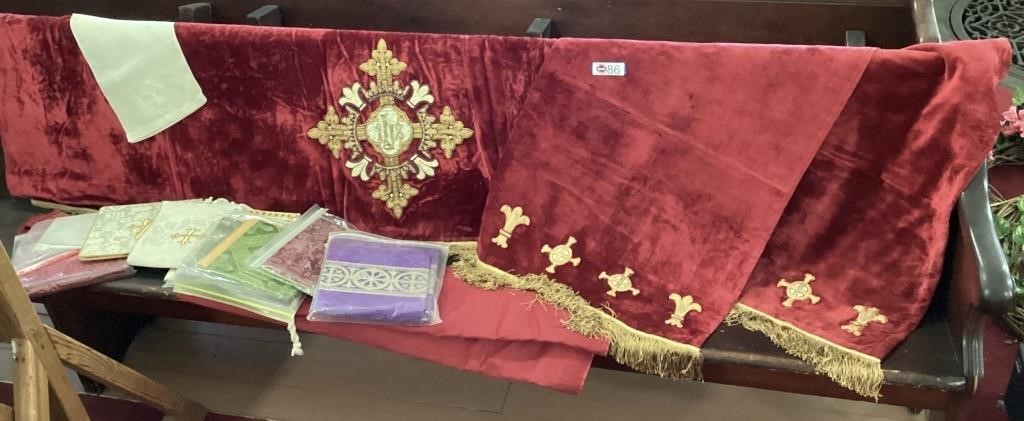 RED VELVET ALTER & PULPIT CLOTHS