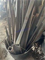 UPRIGHT STANDING LOSE SCRAP IRON