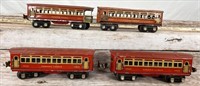 Lionel Lines red passenger cars: includes 1690