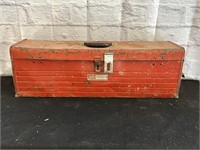 Vtg. Craftsman Red Metal Toolbox w/ Lift Out Tray
