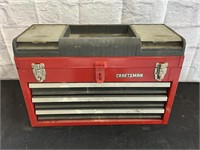 Craftsman Red Metal Toolbox w/ 3-Drawers
