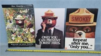 3- Smokey the Bear Posters