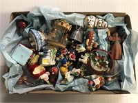 Box of vintage Christmas Ornaments