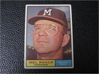 1961 TOPPS #217 MEL ROACH BRAVES VINTAGE