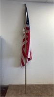 70x40 American Flag On A 10 Foot Pole