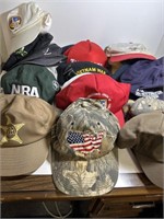 Large lot of vintage snap back Trucker hats