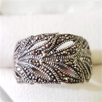 $120 Silver Marcasite Ring