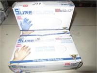 3 Boxes of SureTouch Vinyl Gloves Mixed Sizes