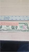 1976 postal cancelation stamp 2 dollar bill