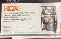 HDX 28”x15” Storage Unit With 4 Shelves
